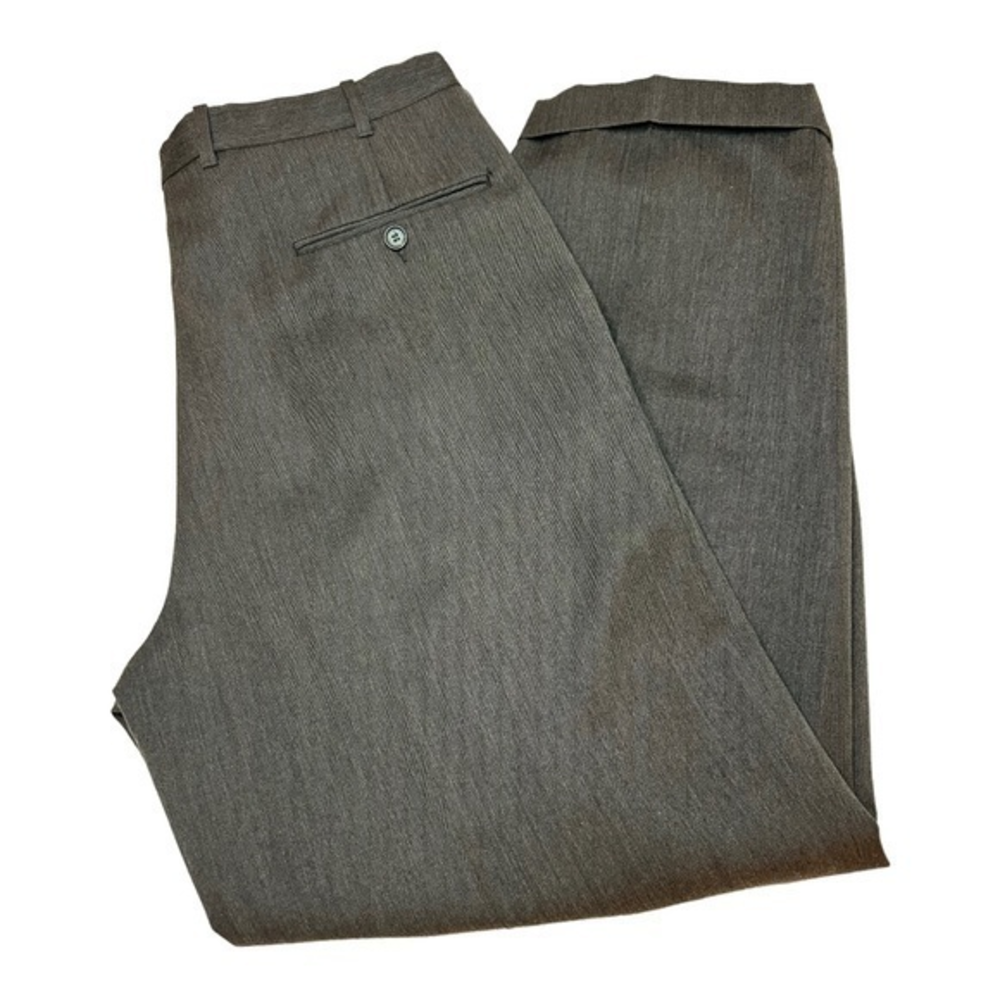 Riviera Design‎ II Gray Pleated Wool Dress Pants              Sz 36x30